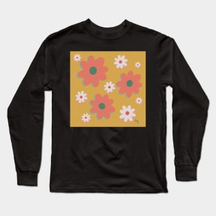 Gold Hazy Daisies Long Sleeve T-Shirt